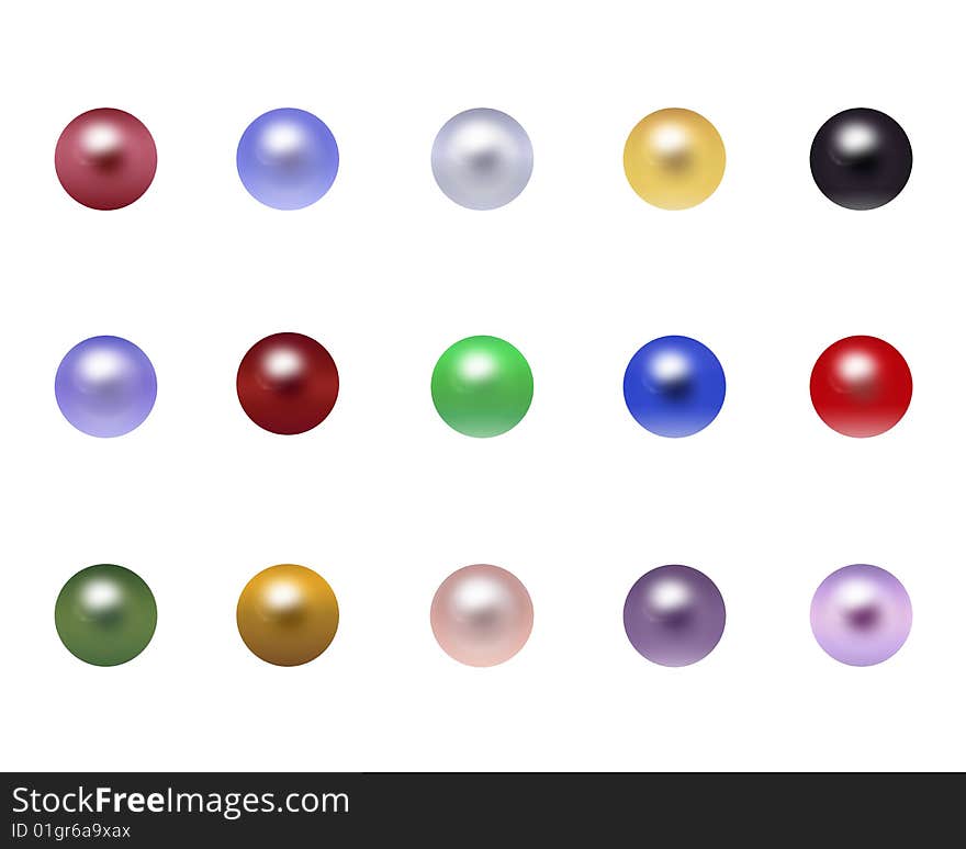 Varicoloured Pearls