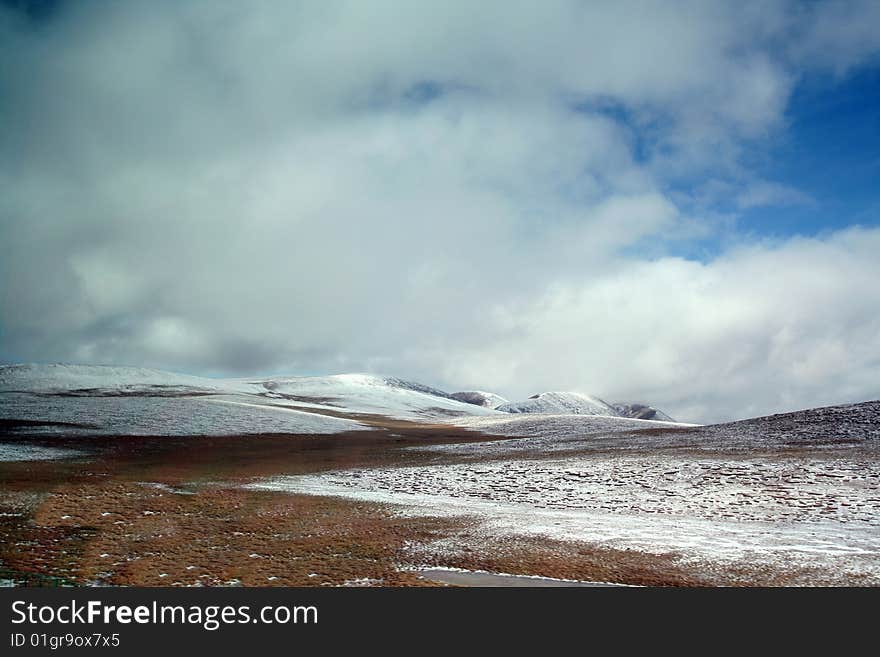 Tibetan landscape is very beautiful