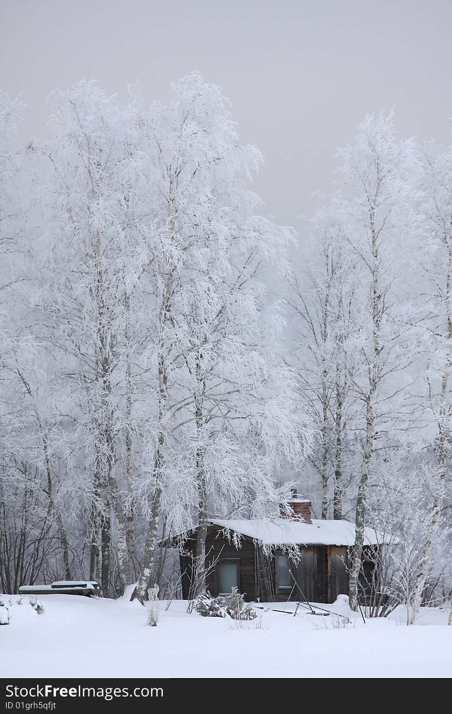 House in winter