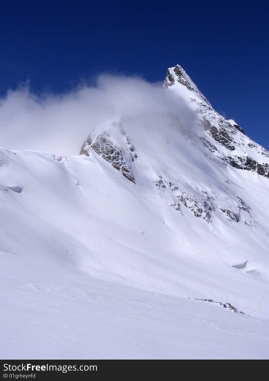 Change of weather in the Caucasian mountains. Change of weather in the Caucasian mountains