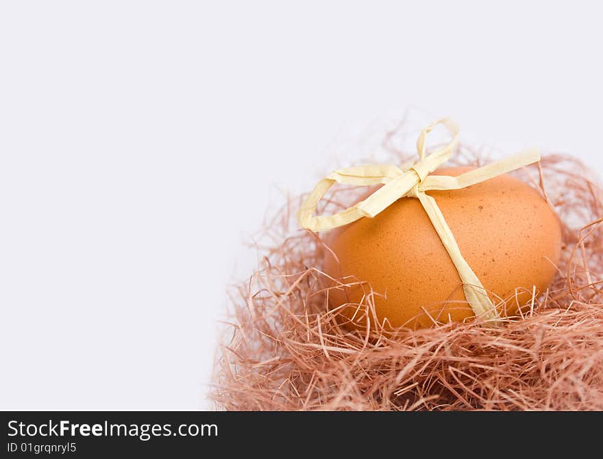 Traditional gift on Easter - painted egg. Traditional gift on Easter - painted egg