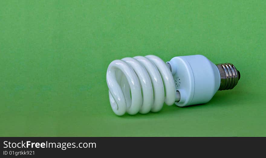 Close up of energy-saving lamp