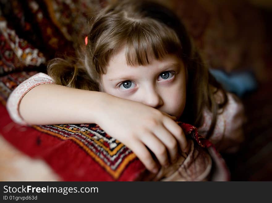 Stock photo: an image of a portrait of a pretty girl