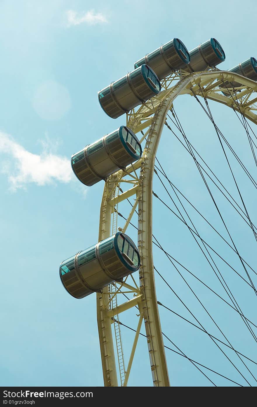 Capsules for passengers in a local observation wheel. Capsules for passengers in a local observation wheel.