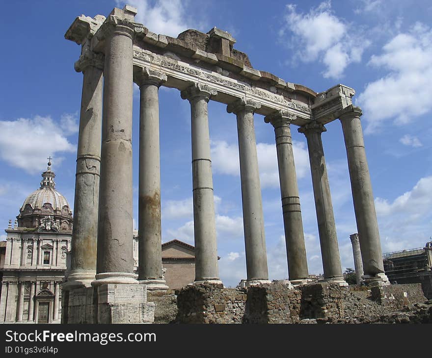 Rome: The ruins of the ancient roman forum