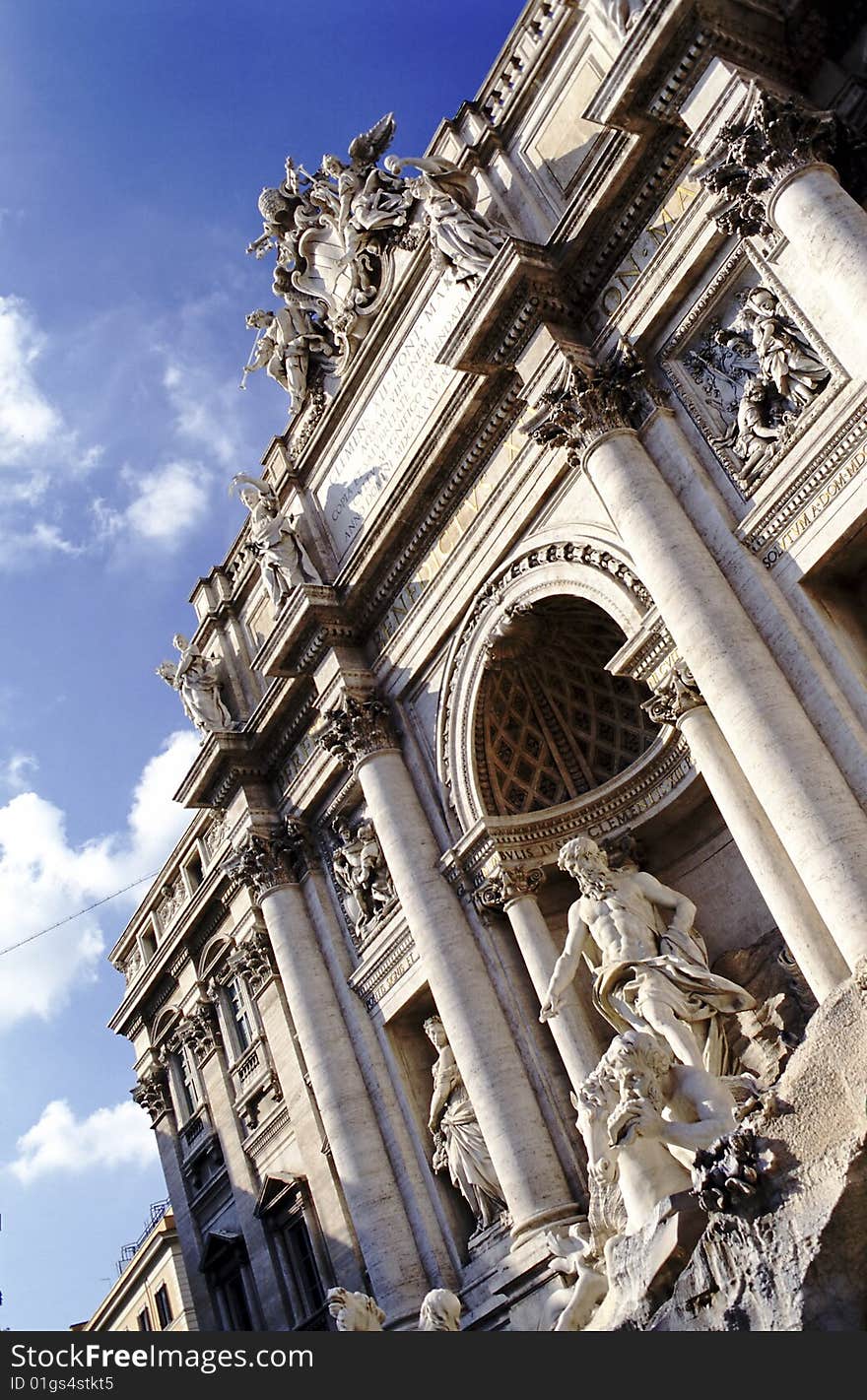 The fountain of Trevi, created by Bernini. The fountain of Trevi, created by Bernini