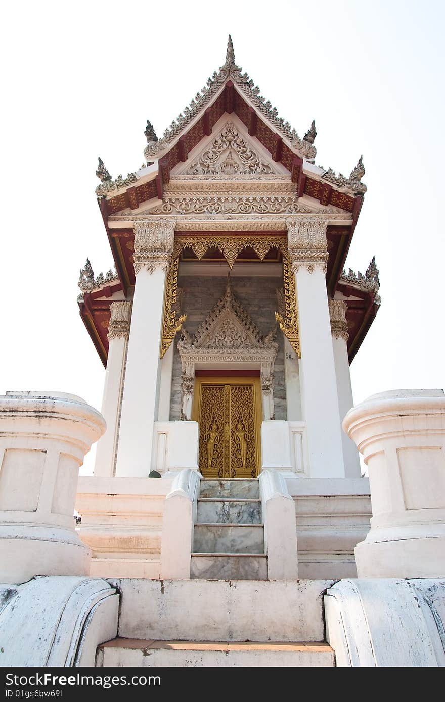 Buddhist style church on the top of mountain, Petchaburi province, Thailand. Buddhist style church on the top of mountain, Petchaburi province, Thailand.