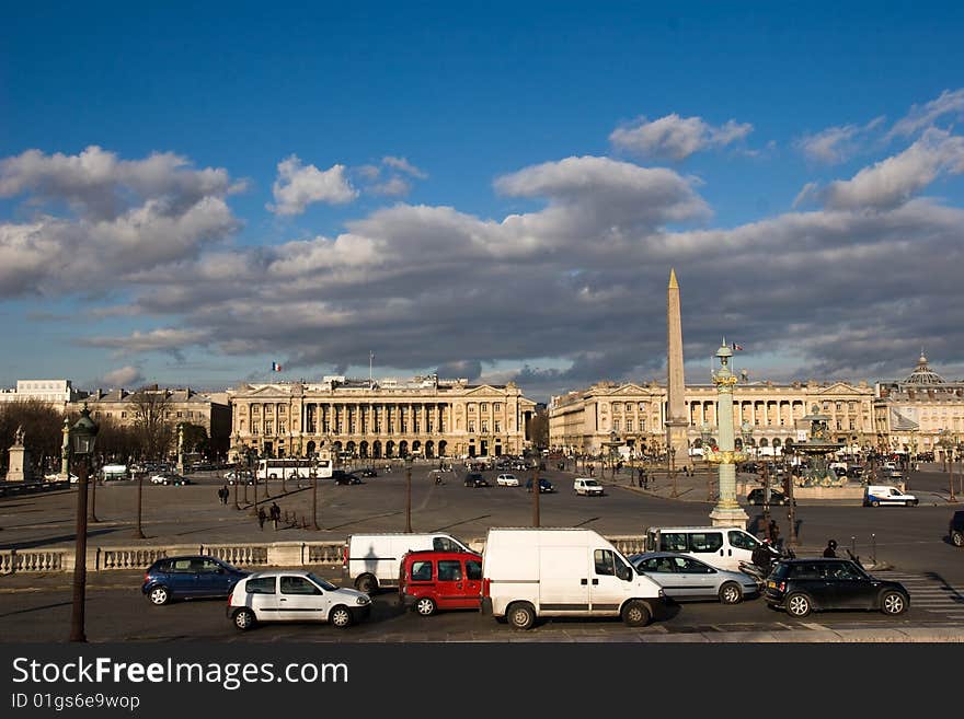 Centre of paris in the old palaces. Centre of paris in the old palaces