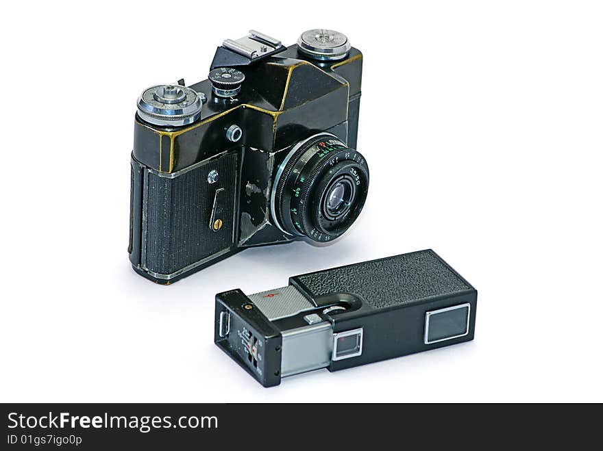 Two Old Photo Cameras