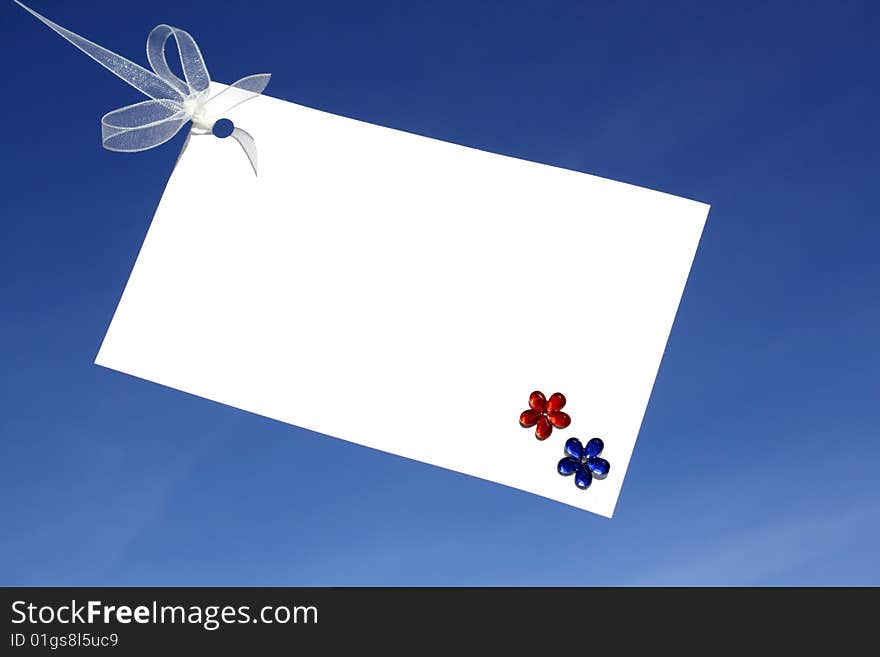 Note pad with flowers