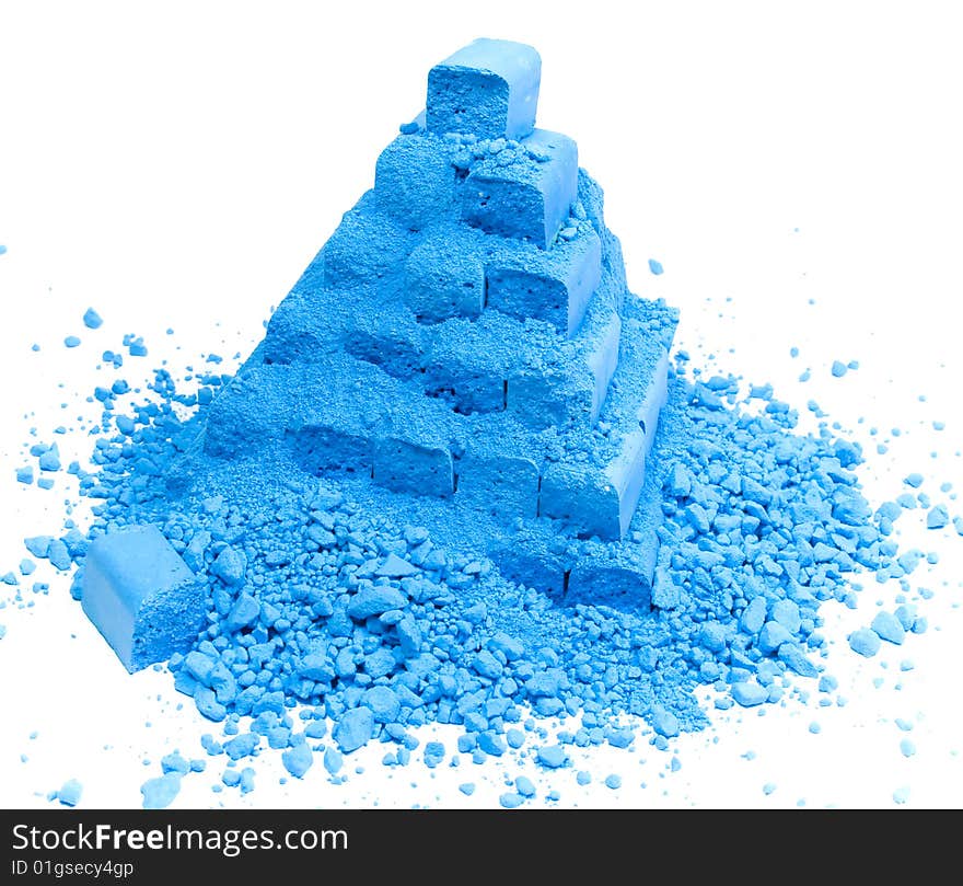 Pyramid From Blue Chalk