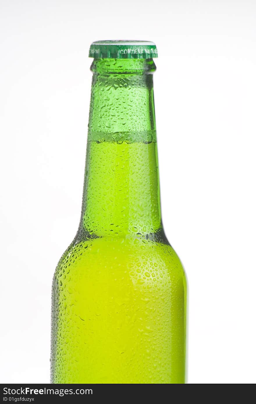 A fresh cold and tasty beer isolated