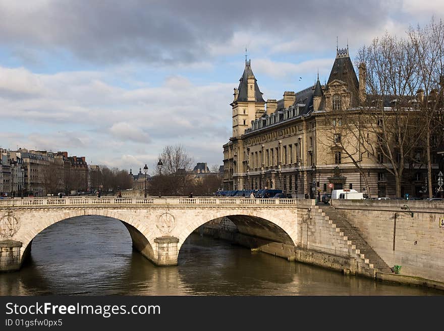 Paris palaces in the centre of the city. Paris palaces in the centre of the city