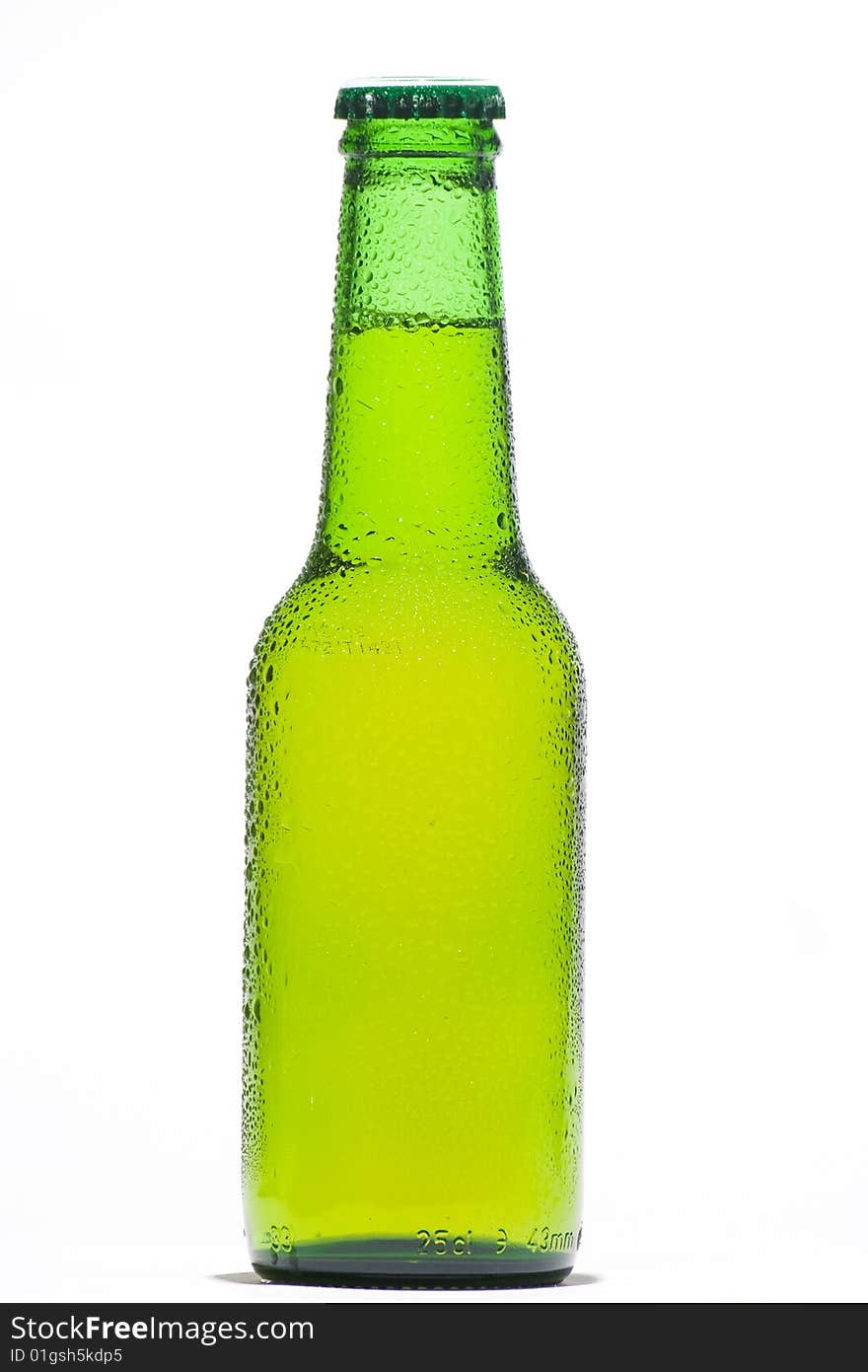 A fresh cold and tasty beer isolated