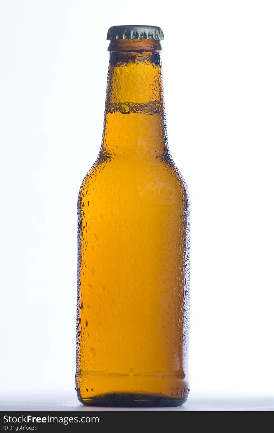 A fresh cold and tasty beer isolated