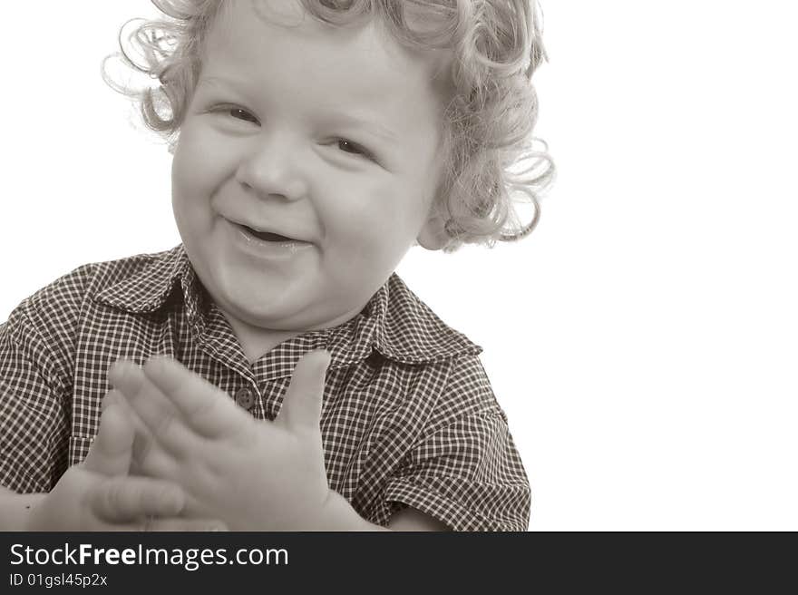 Very Cute Image of a Young Boy Isolated. Very Cute Image of a Young Boy Isolated