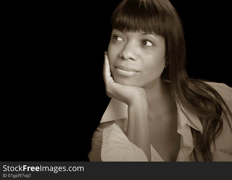 Beautiful Image of a Afro American Woman. Beautiful Image of a Afro American Woman