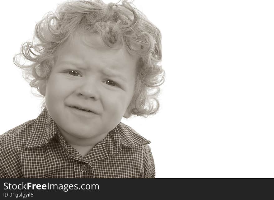 Very Cute Image of a young Boy Isolated. Very Cute Image of a young Boy Isolated