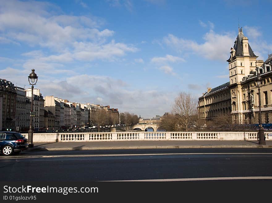 Paris palaces in the centre of the city. Paris palaces in the centre of the city