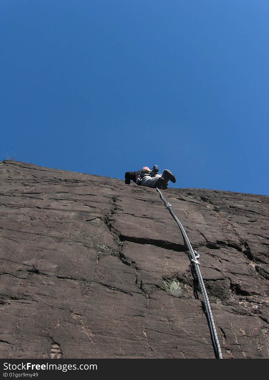 Rock climbing on italian Alps. Rock climbing on italian Alps.