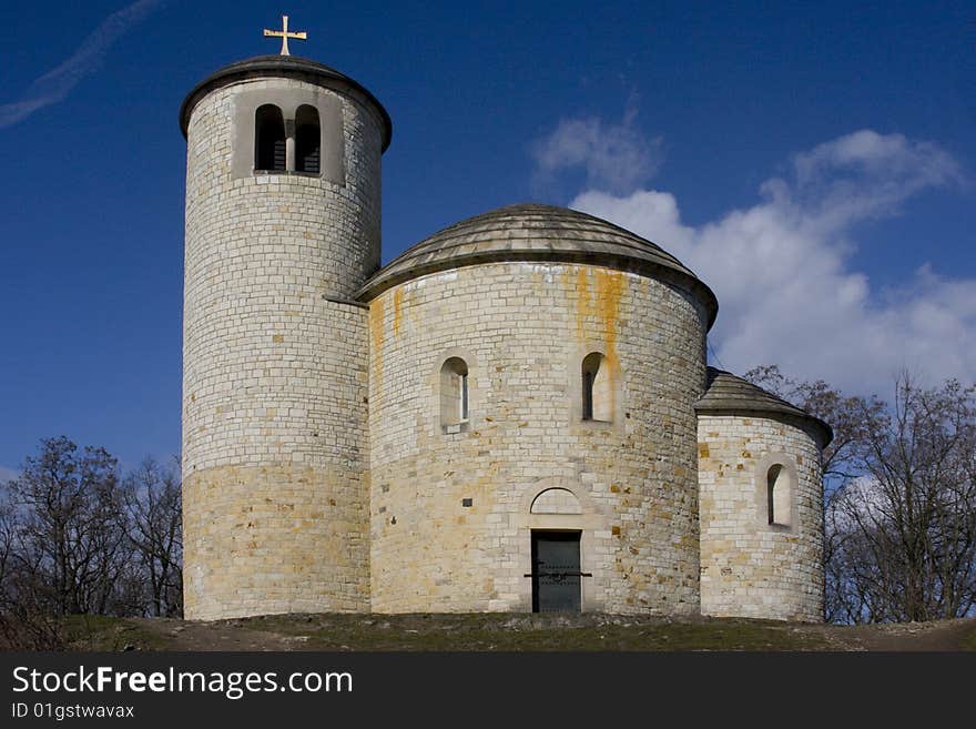 Pilgrimage chapel on top of hill. Pilgrimage chapel on top of hill