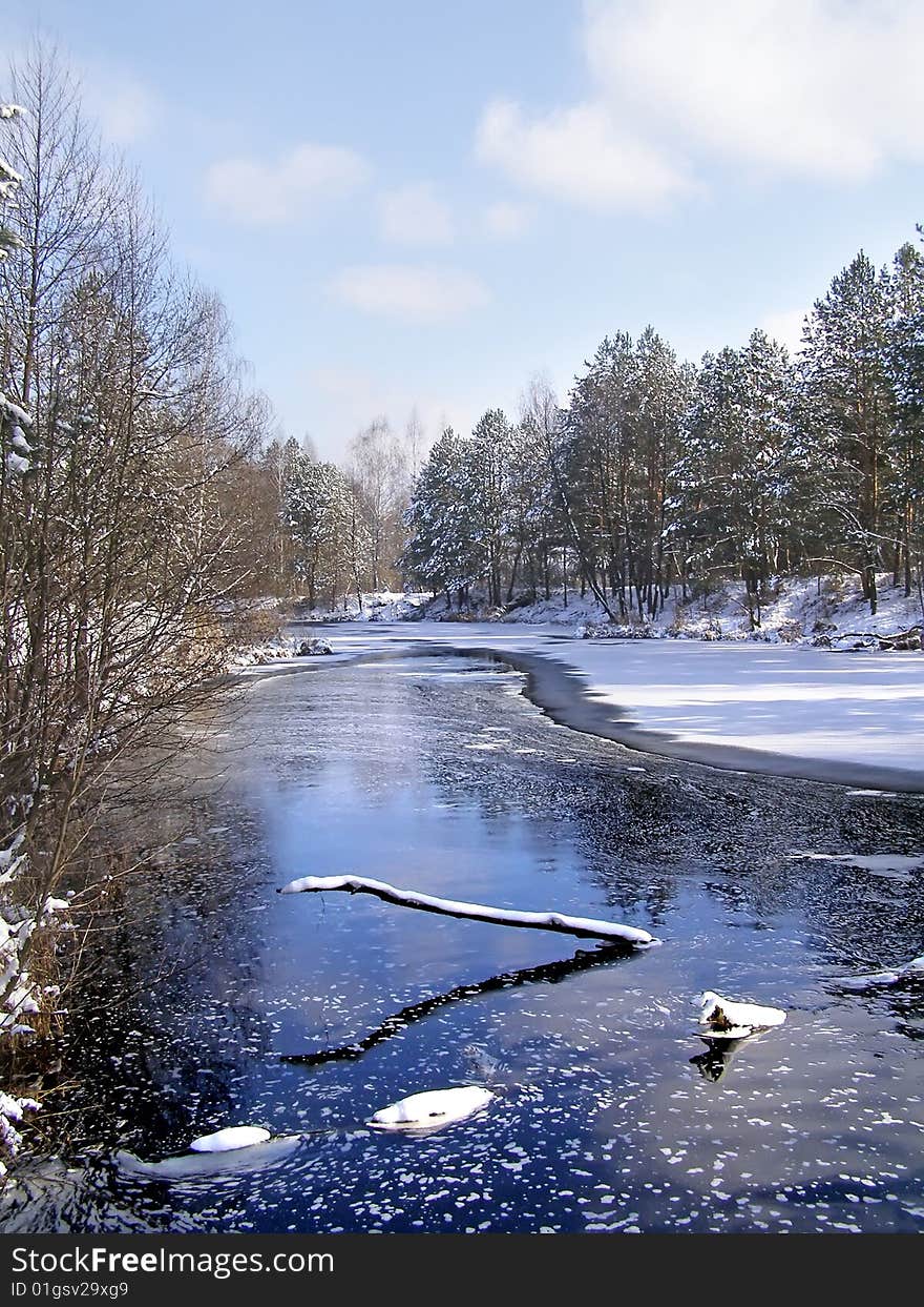 Beautiful winter landscape