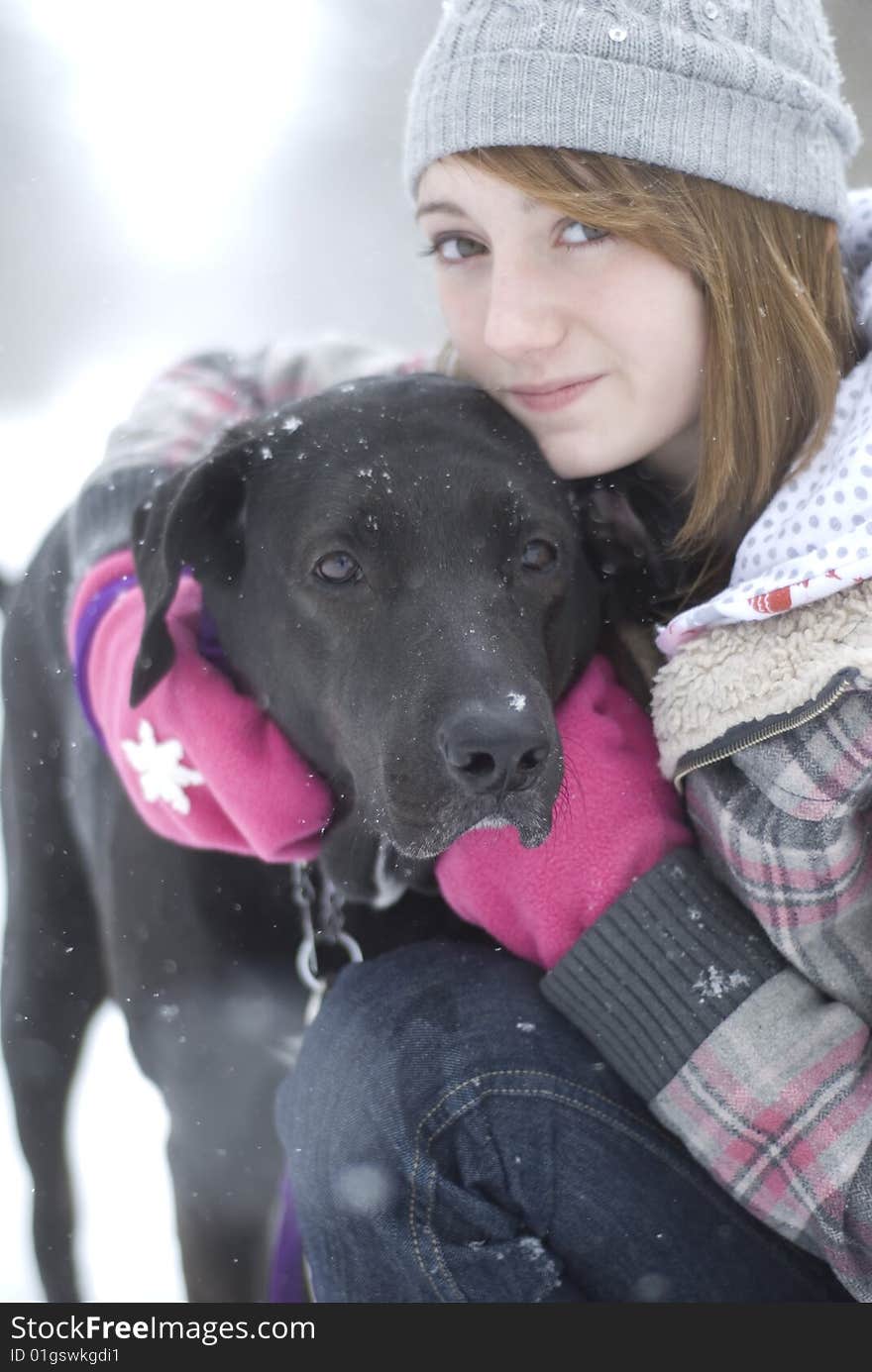 Girl With Dog 21