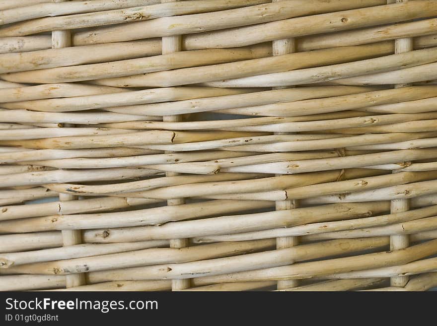 Close up wicker basket background