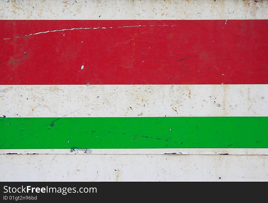 Horizontal red and green lines on white background. Horizontal red and green lines on white background