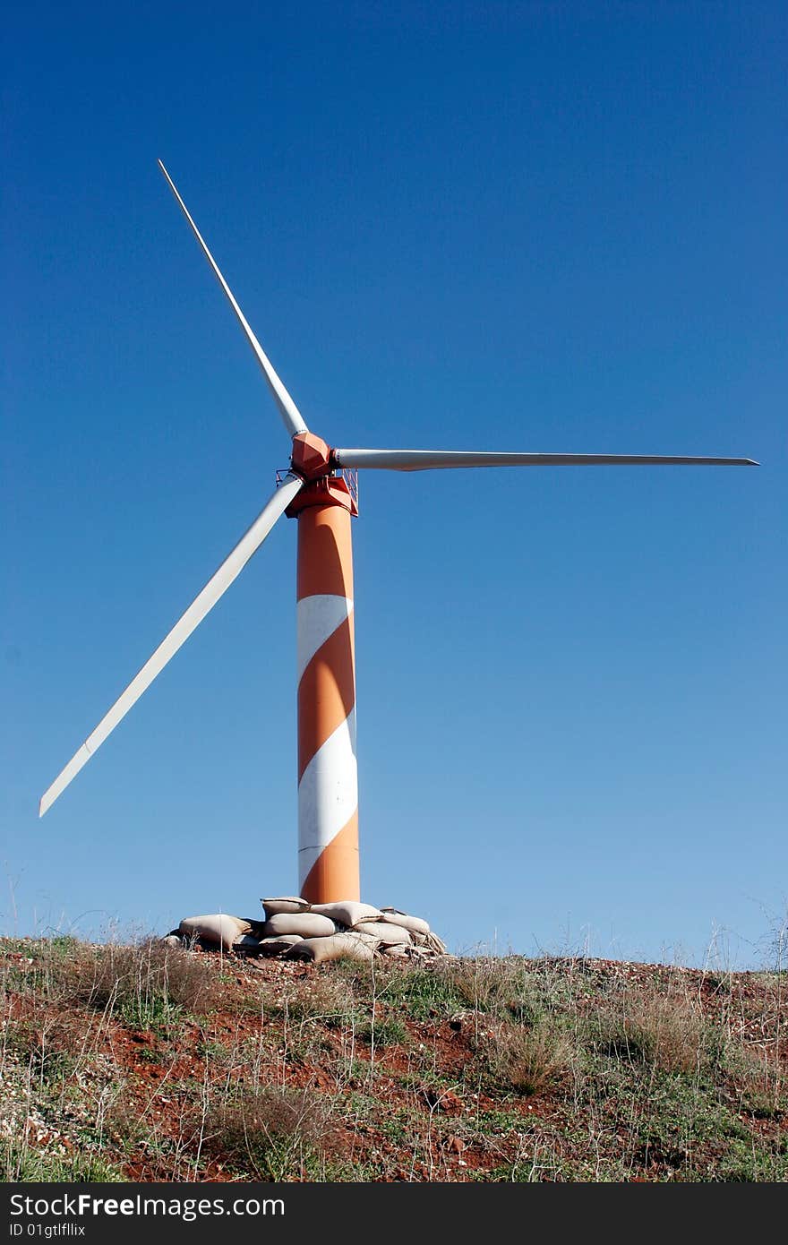 Going green - wind turbine electricity production

Located in Israel, The Golan Heights