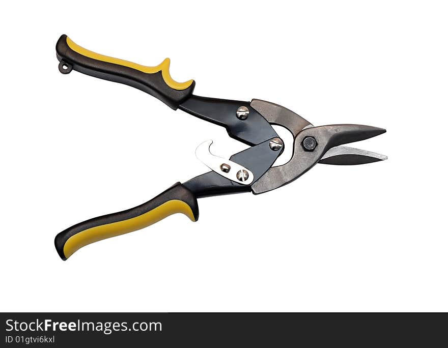 Opened shears