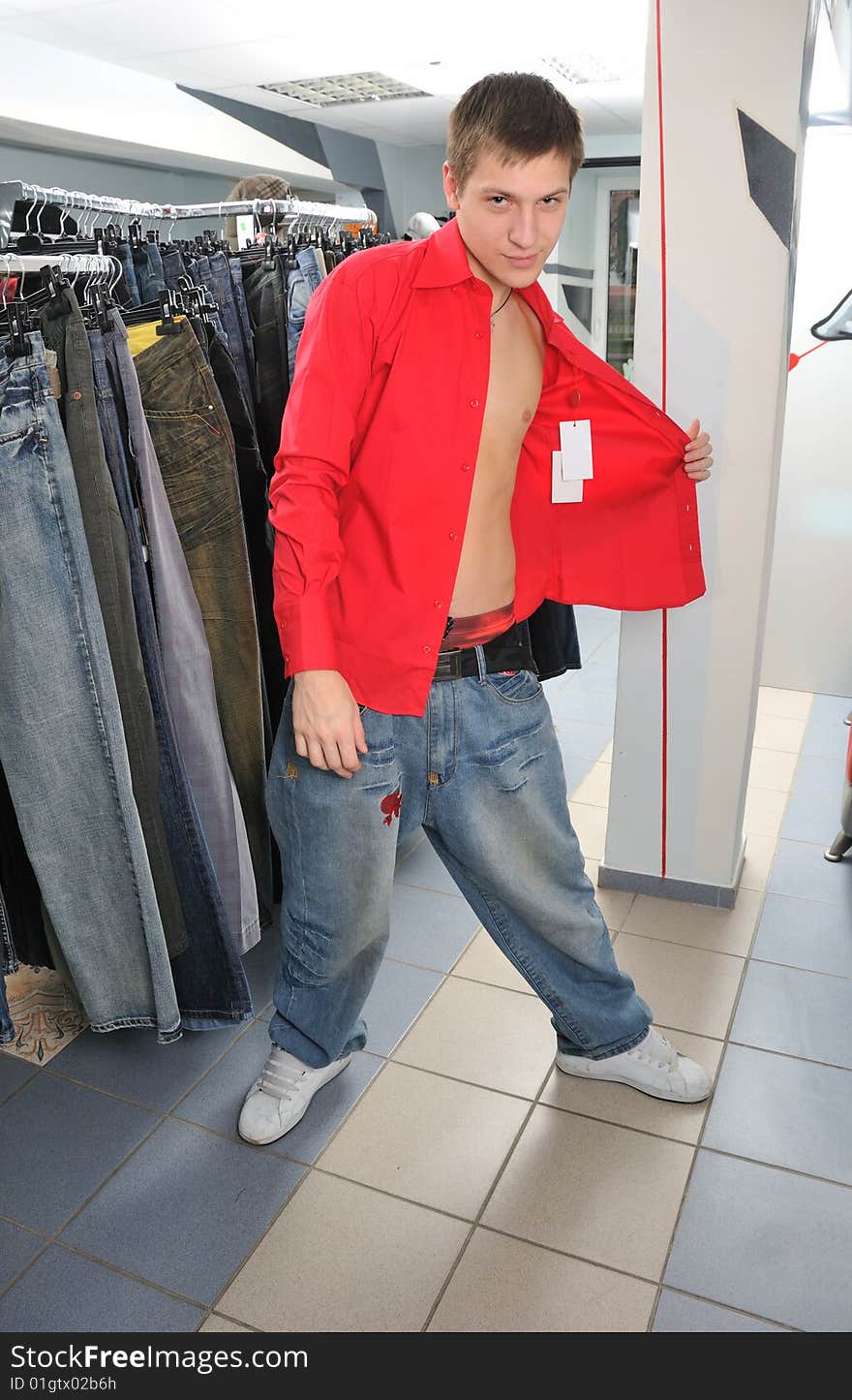 Young Boy In Shop