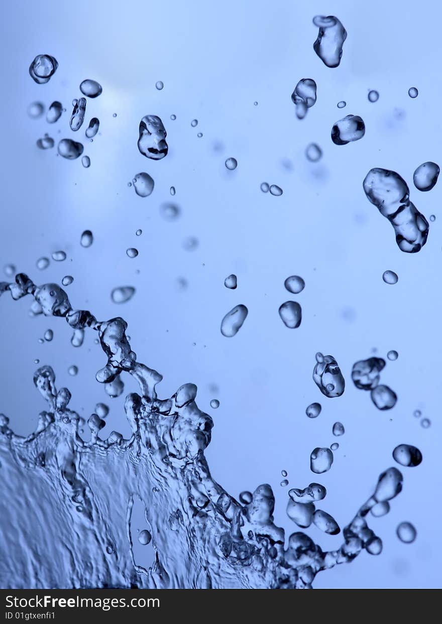 Close-up of water in motion. Close-up of water in motion