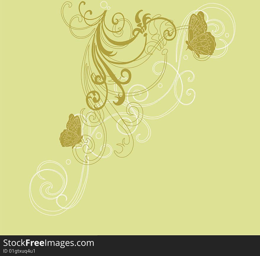 Illustration of a decorative background