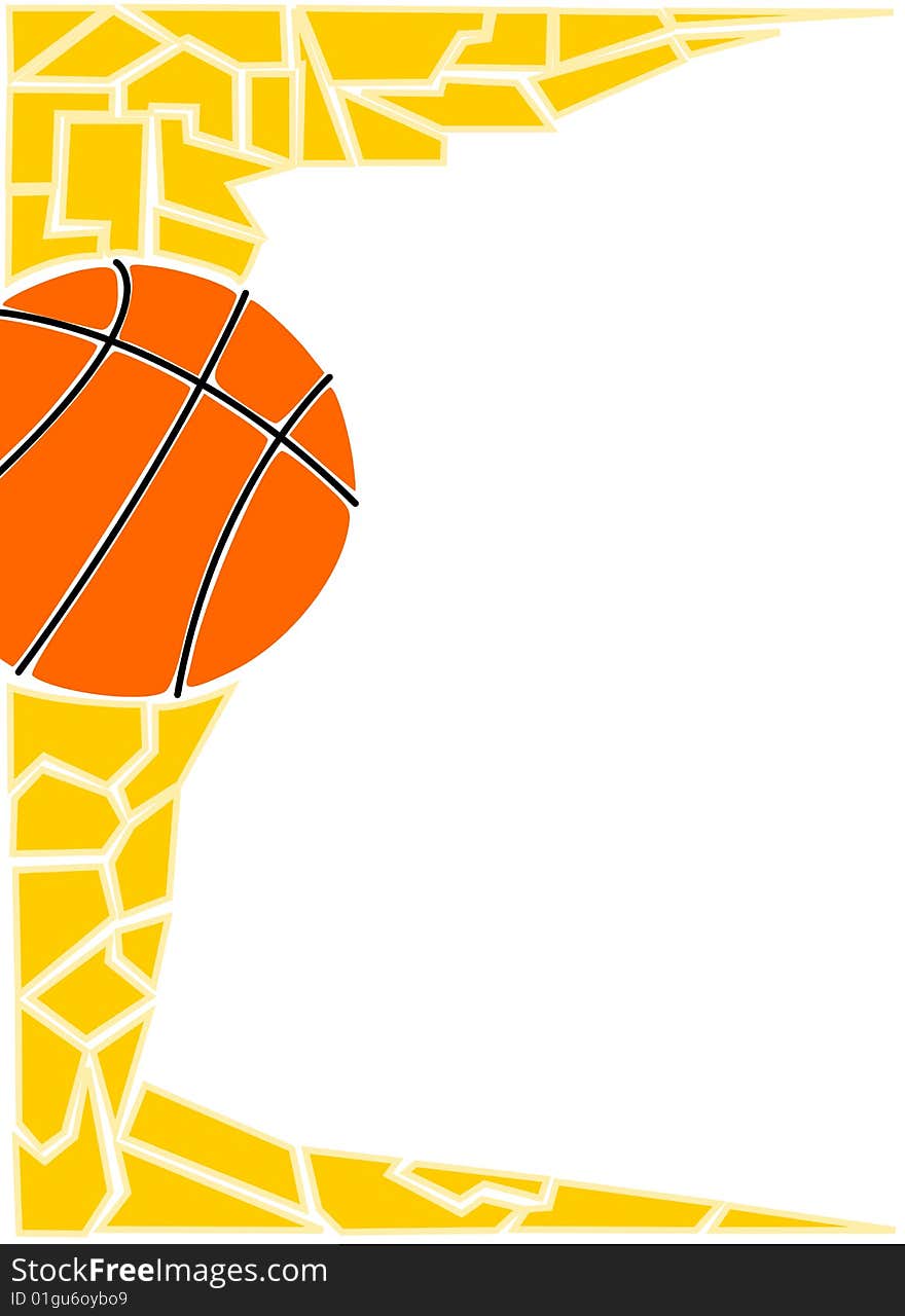 An illustration of a basket ball