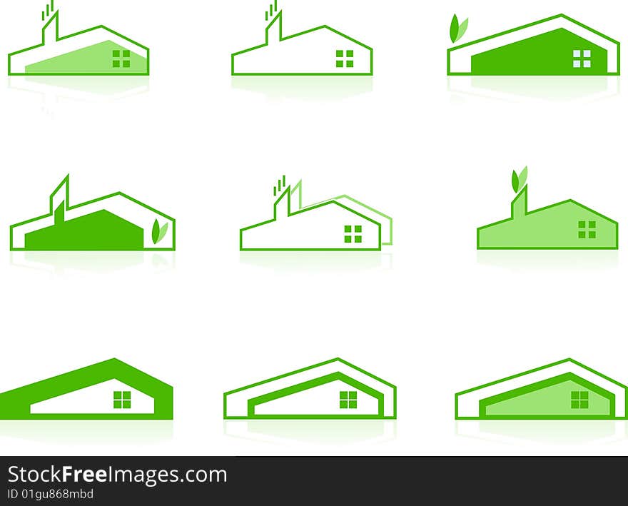 Set of vector symbols - real estate for your desing. Set of vector symbols - real estate for your desing