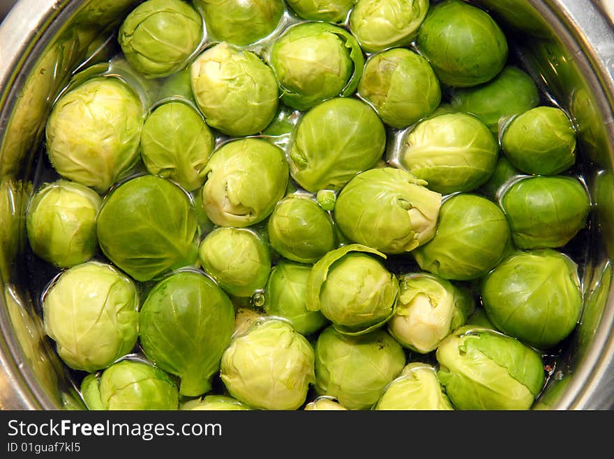 Brussels Sprouts In Water