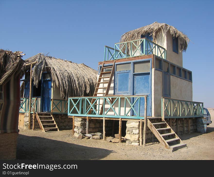 Huts on the beach