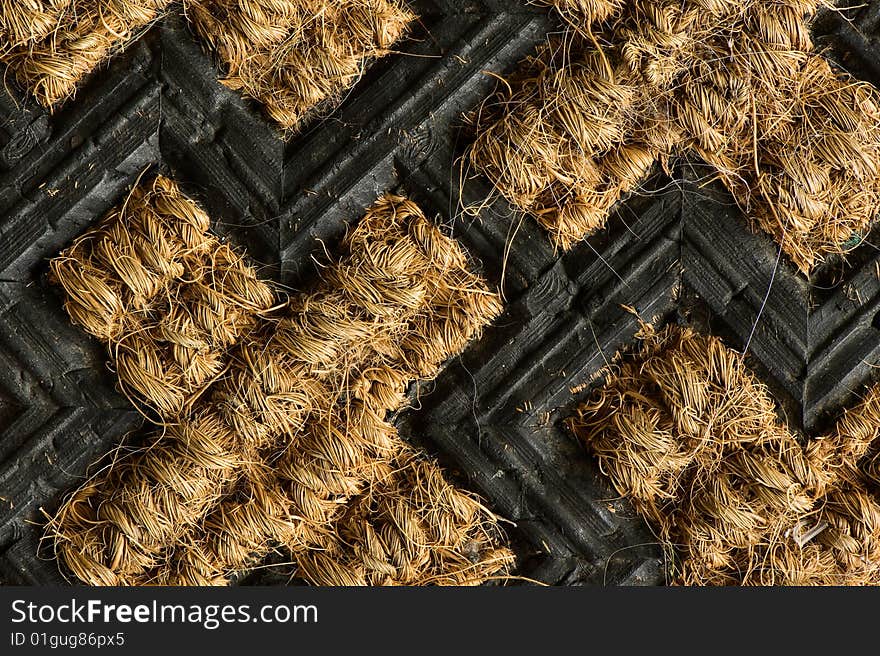 Background of a pattern with thread and rubber