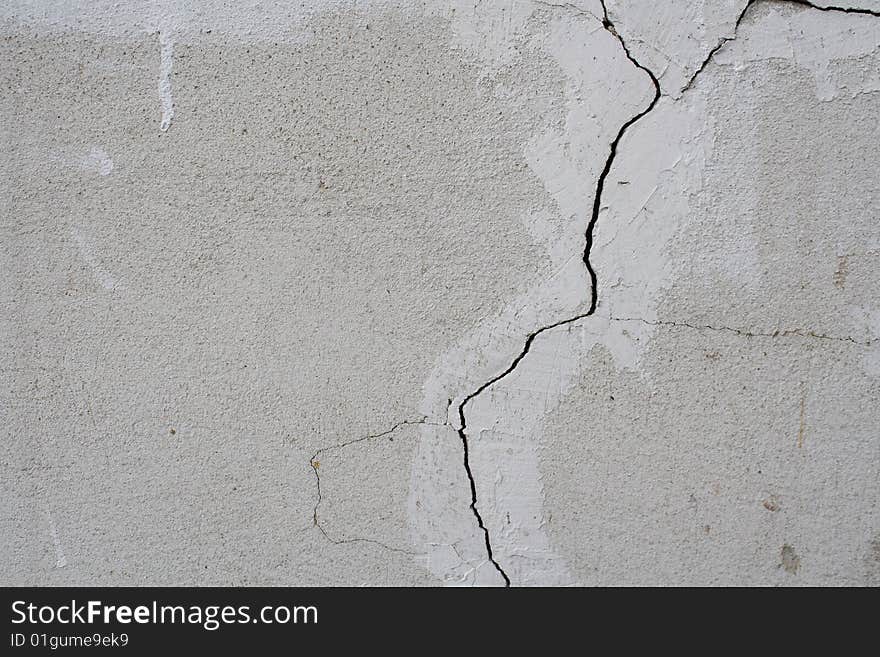 Cracked wall background or texture