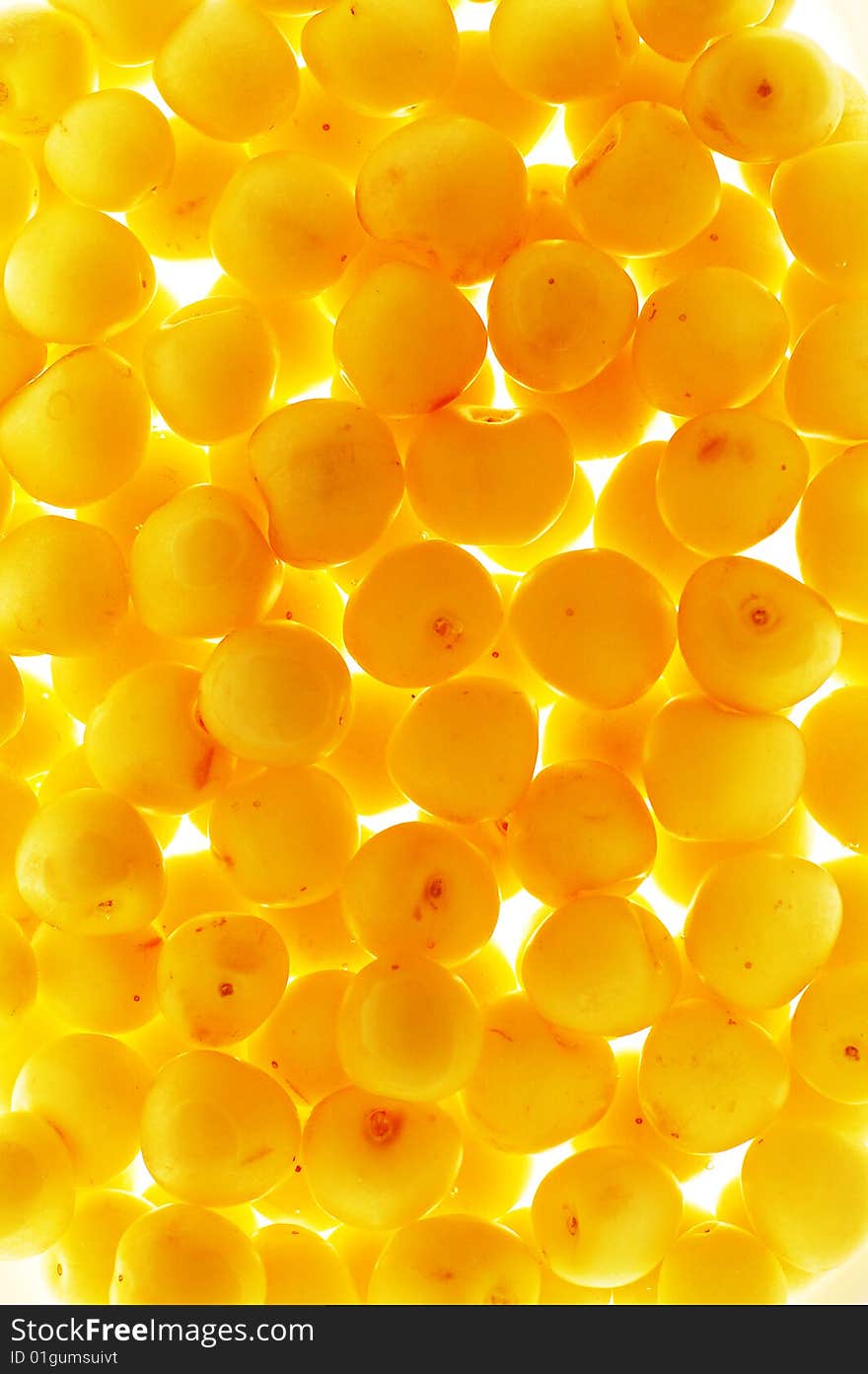 A sweet yellow cherries background