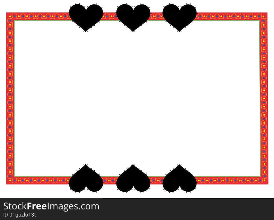 Heart shape frame