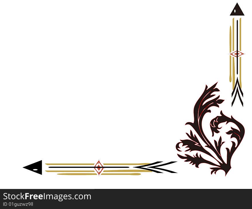 Classical frame design vector ,illustration