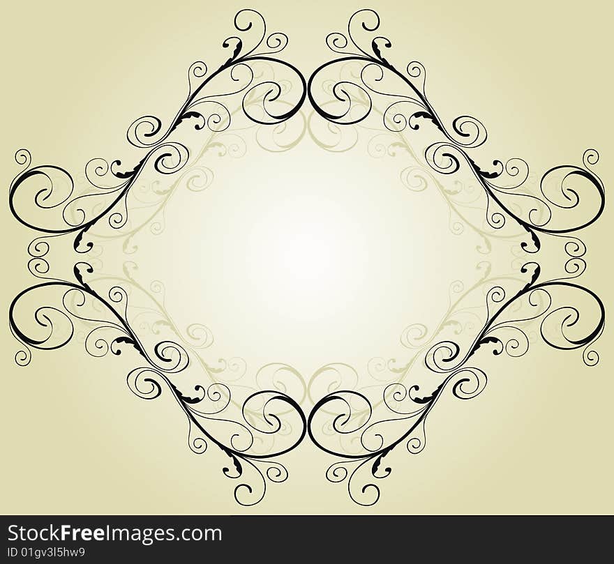 Vintage frame for text (vector). Vintage frame for text (vector)