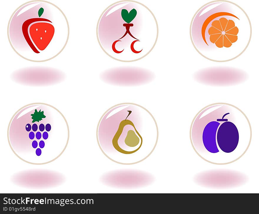 Vegetables, fruits and berries