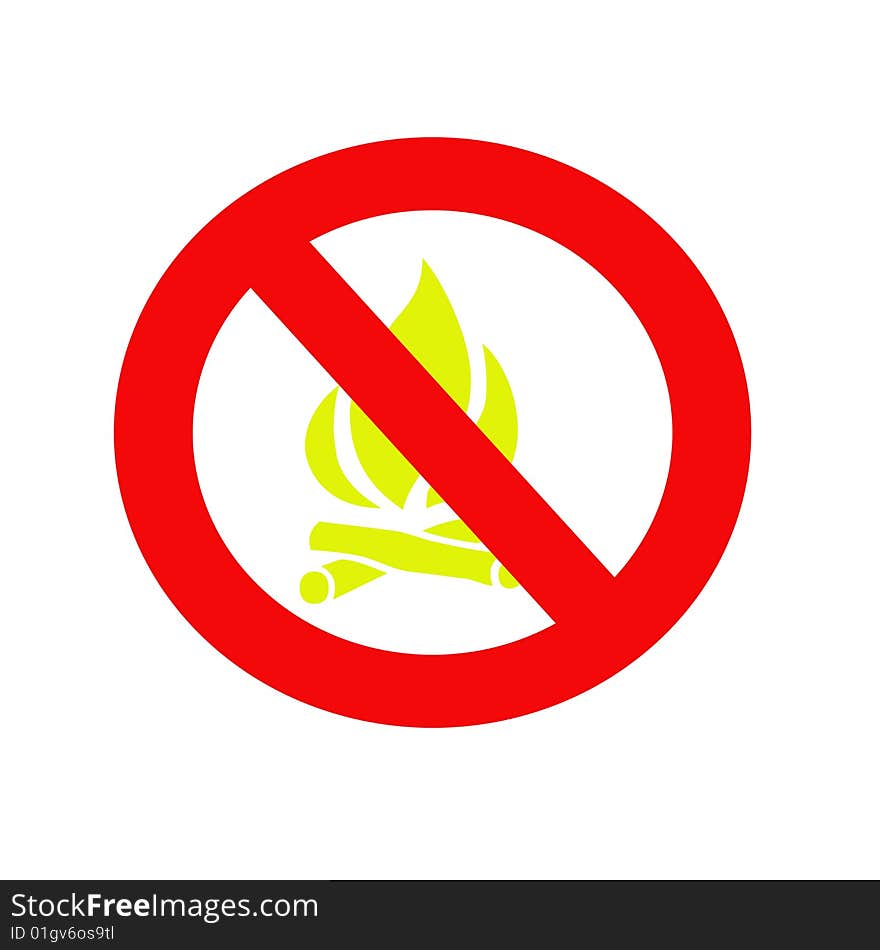 Strictly prohibited in forest fire ignition.