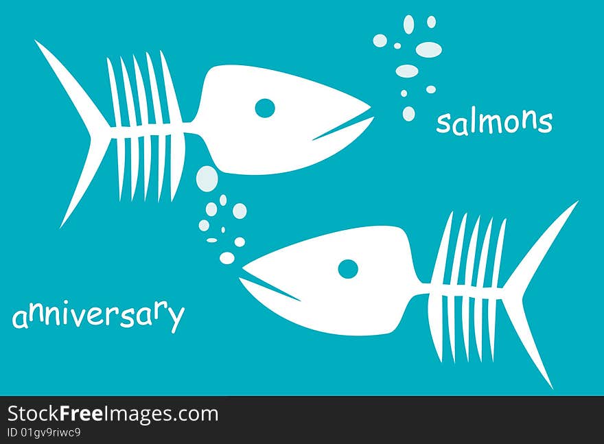 Salmons representation in this graphic illustration.