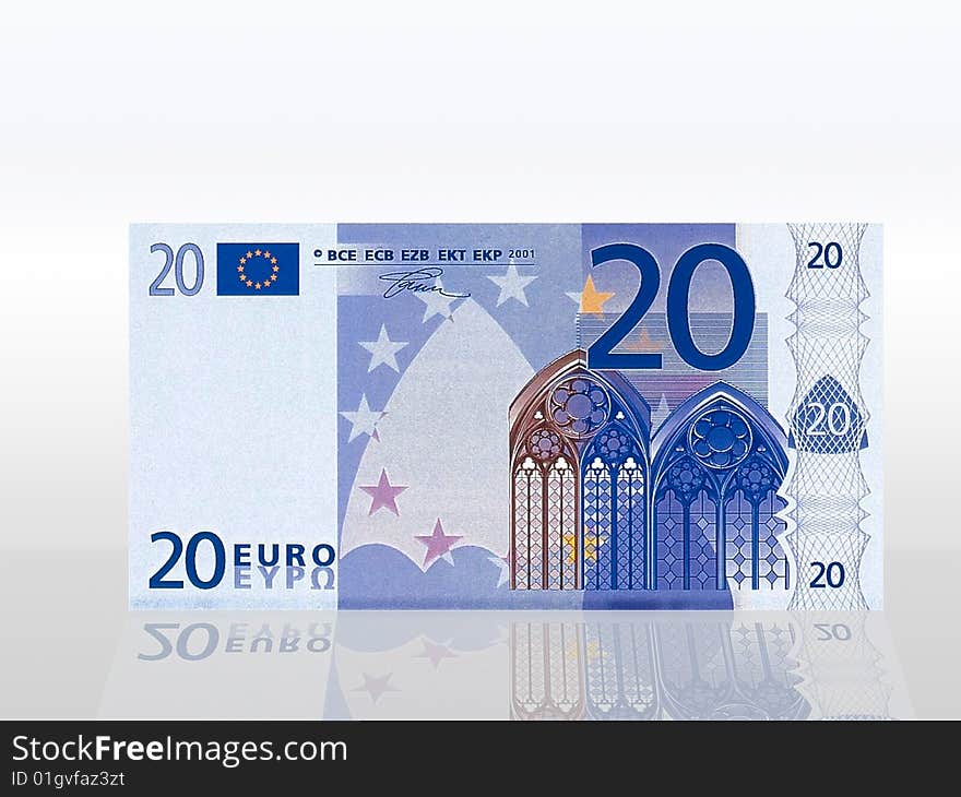 Euro on a white background. Euro on a white background