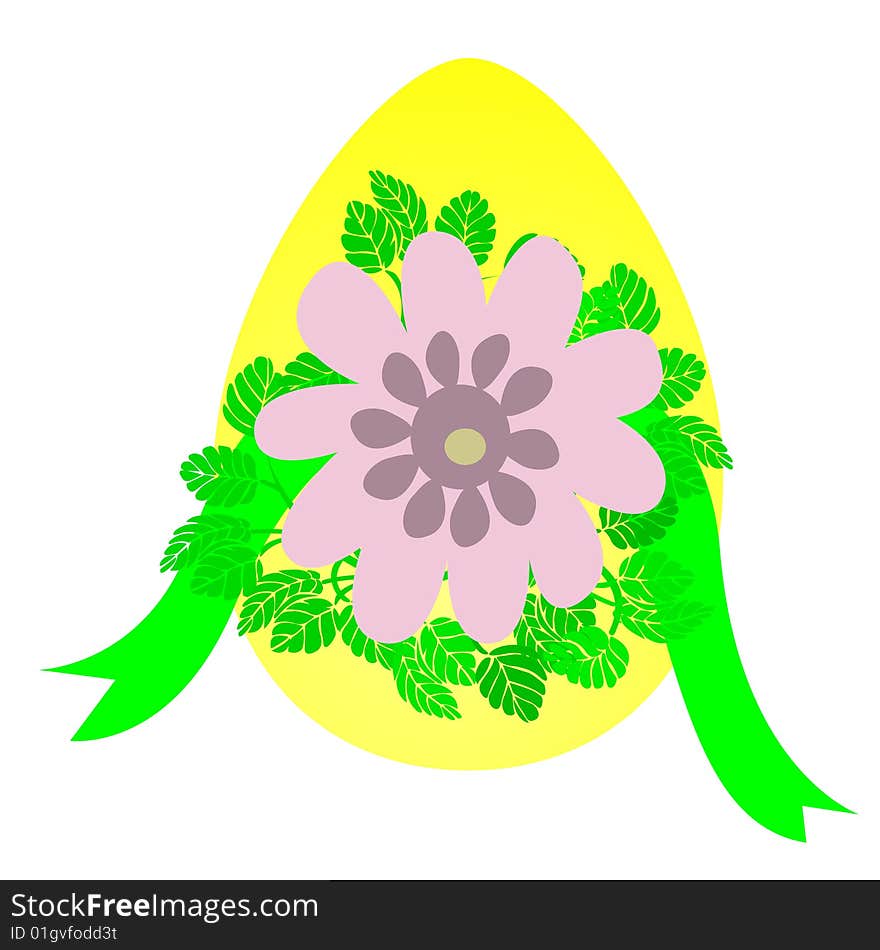 Floral Easter Egg