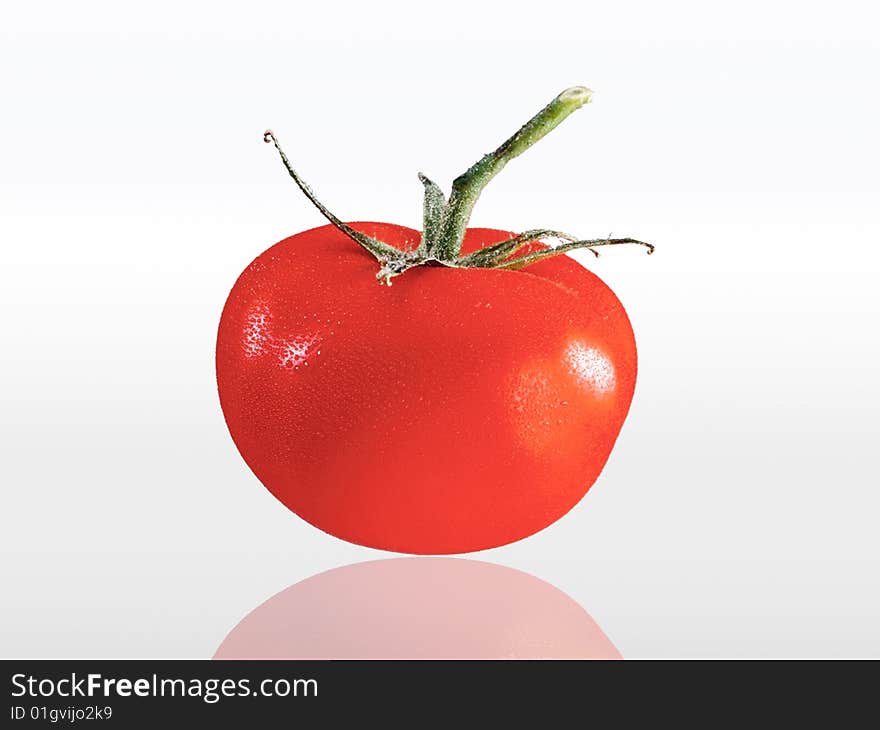 Tomato isolated on white background